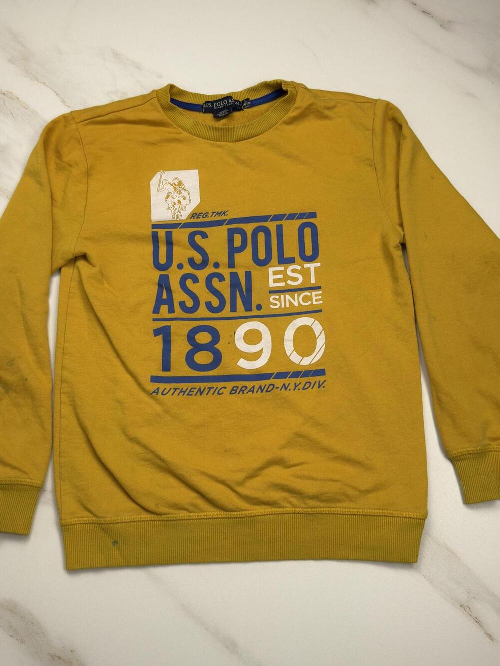U.S. Polo Assn Yellow Sweatshirt - Boys Large